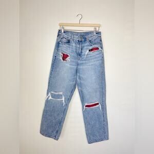 American Eagle Highest Rise 90s Boyfriend Jeans Size 10 Distressed